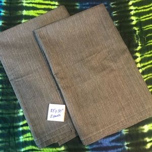 Gray Curtain panels- qty2 83”x30”